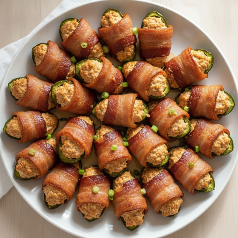 Protein-Packed Bacon-Wrapped Jalapeño Poppers