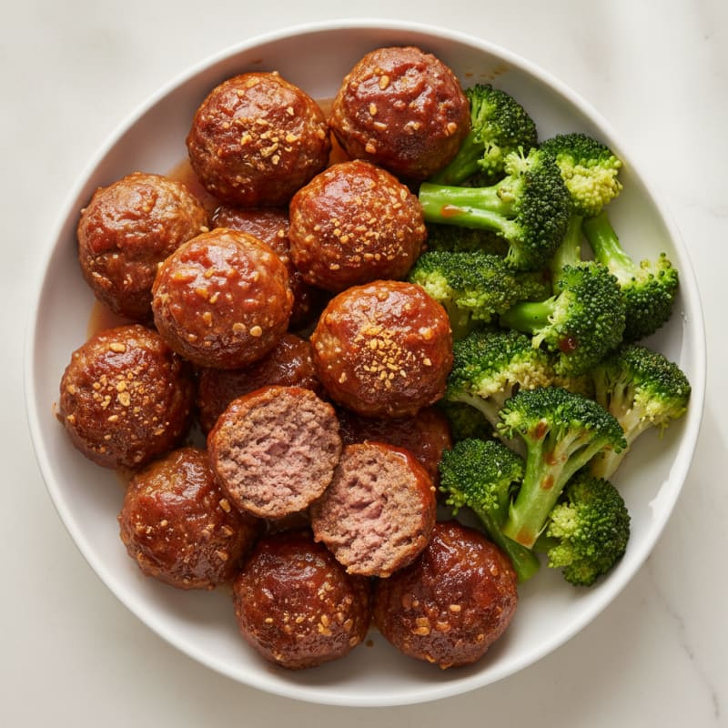 Agave-Glazed Beef Meatballs with Panko