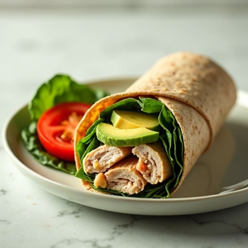 Lean Turkey and Creamy Avocado Wrap
