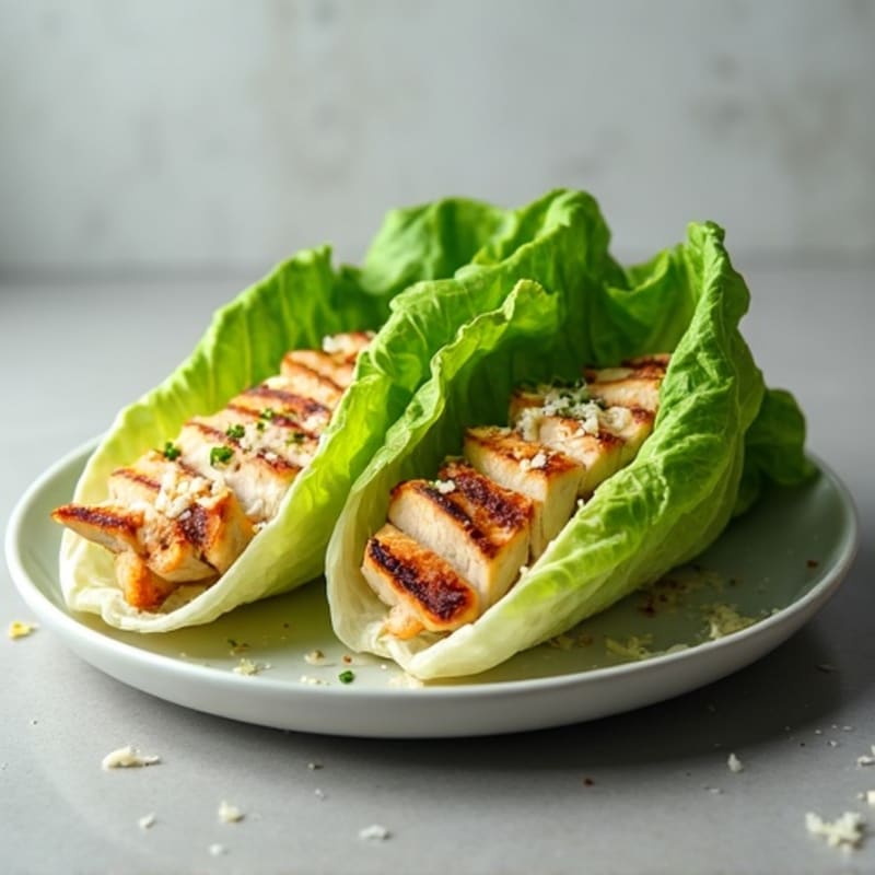 Grilled Chicken Caesar Lettuce Wraps