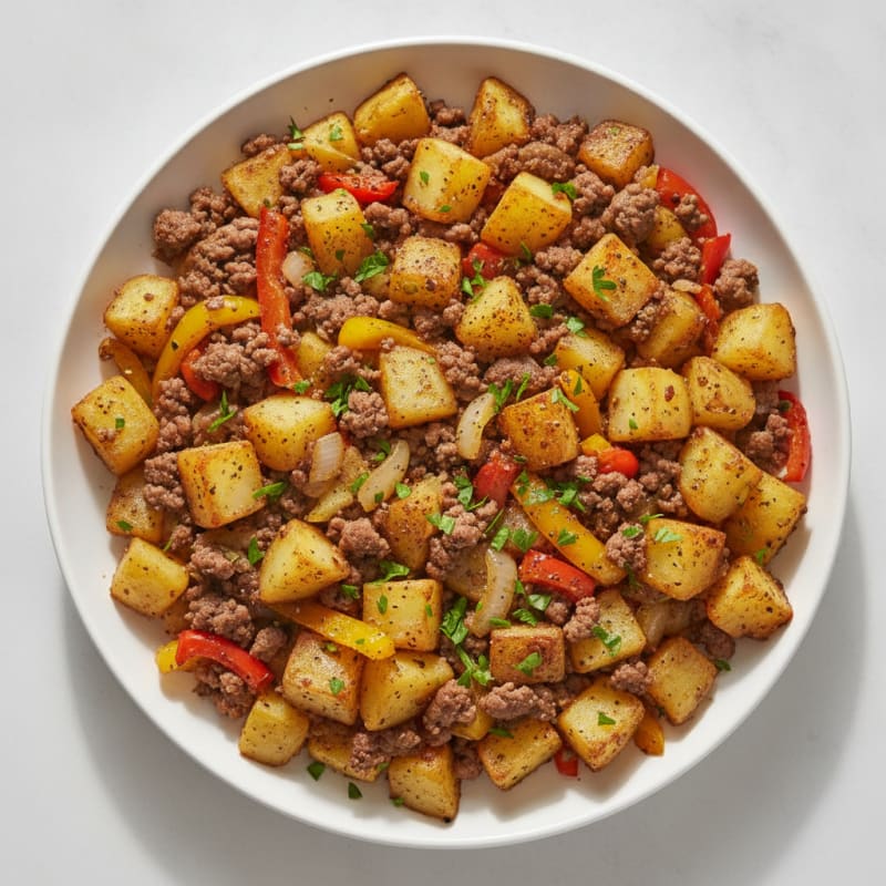 Ground Beef and Potato Hash