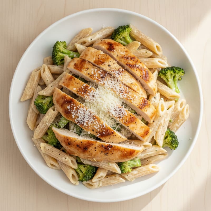 Garlic Parmesan Chicken Alfredo Pasta