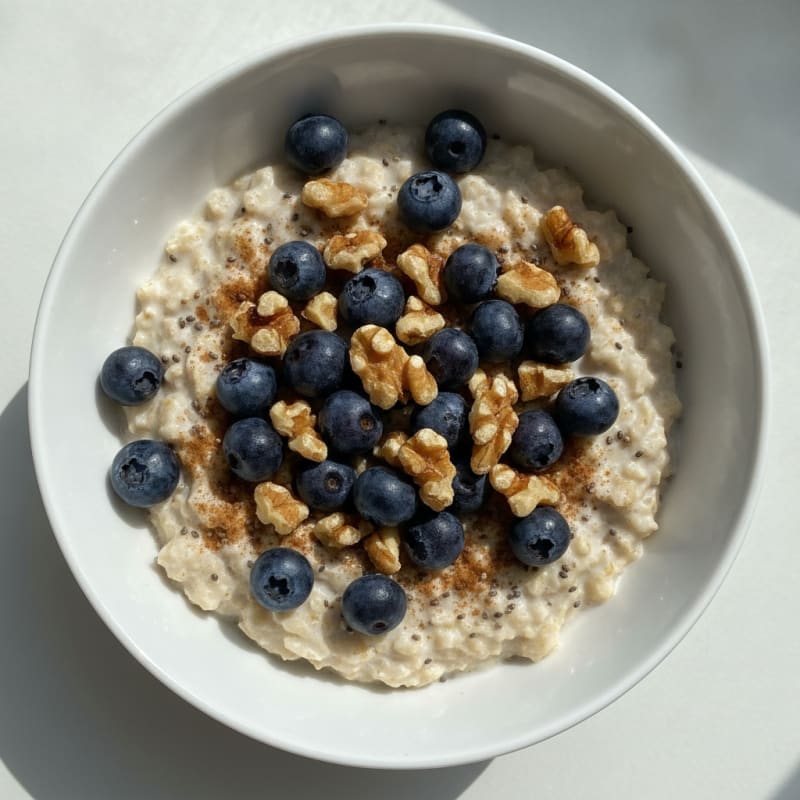 Overnight Oats with Berries and Nuts