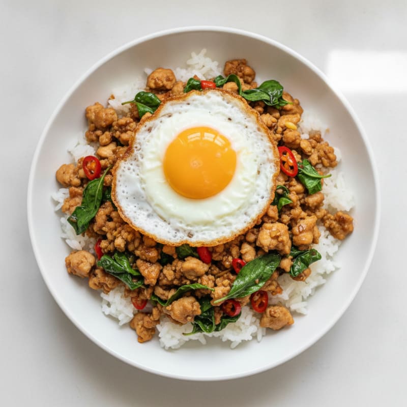 Thai Basil Chicken Stir-Fry (Pad Krapow)