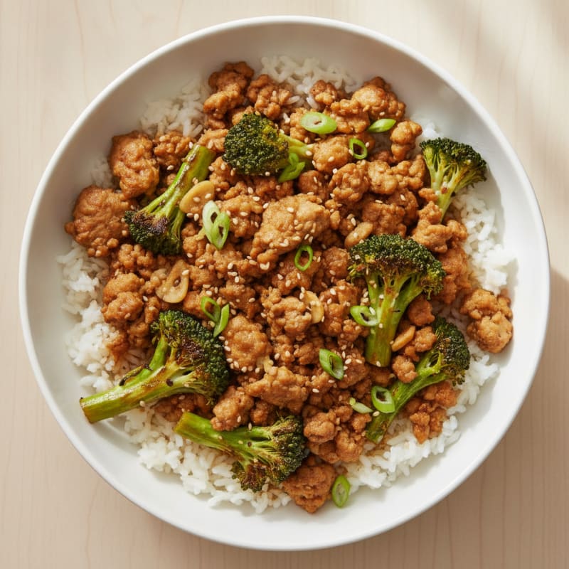 Ground Turkey and Jasmine Rice Bowl