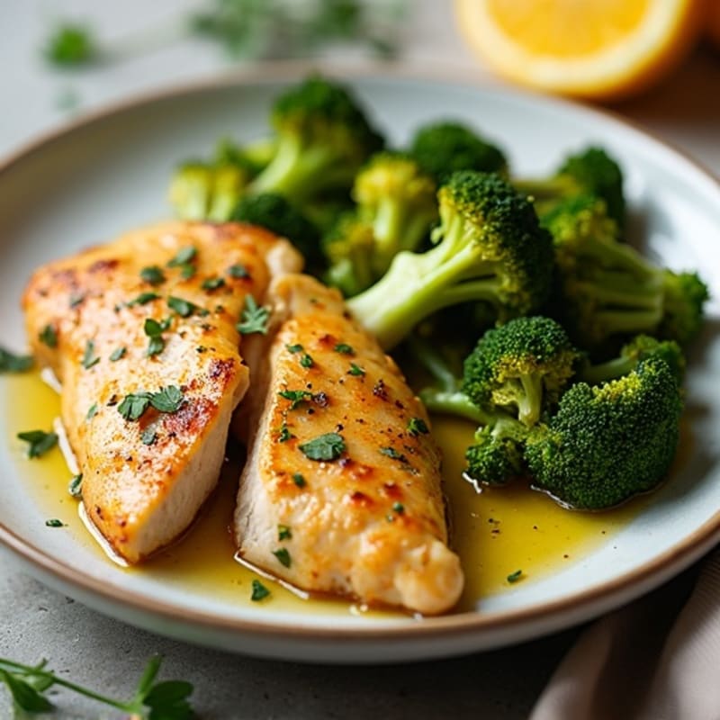 Sheet Pan Citrus Garlic Chicken and Broccoli
