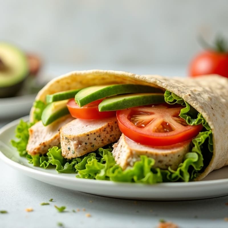 Herb-Roasted Turkey Wrap with Crunchy Veggies