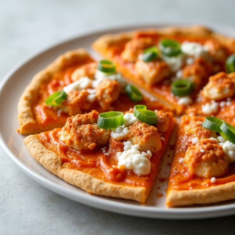 Crispy Buffalo Chicken Pizza
