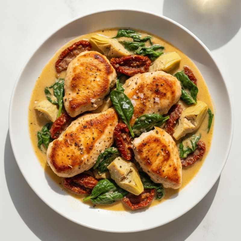 Tuscan Garlic Herb Chicken