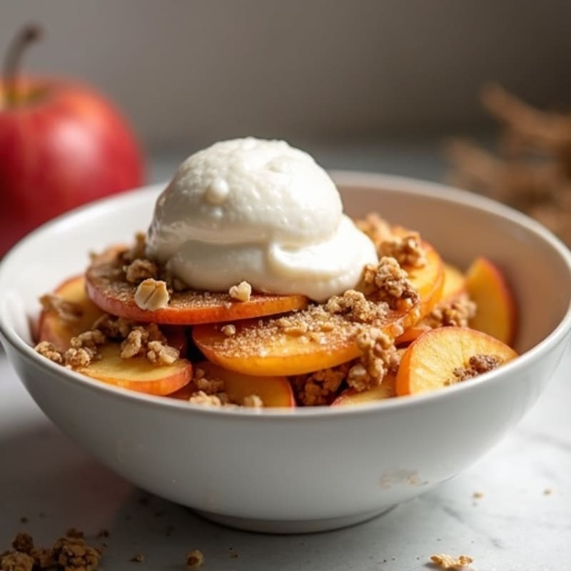 Warm Spiced Apple Crumble