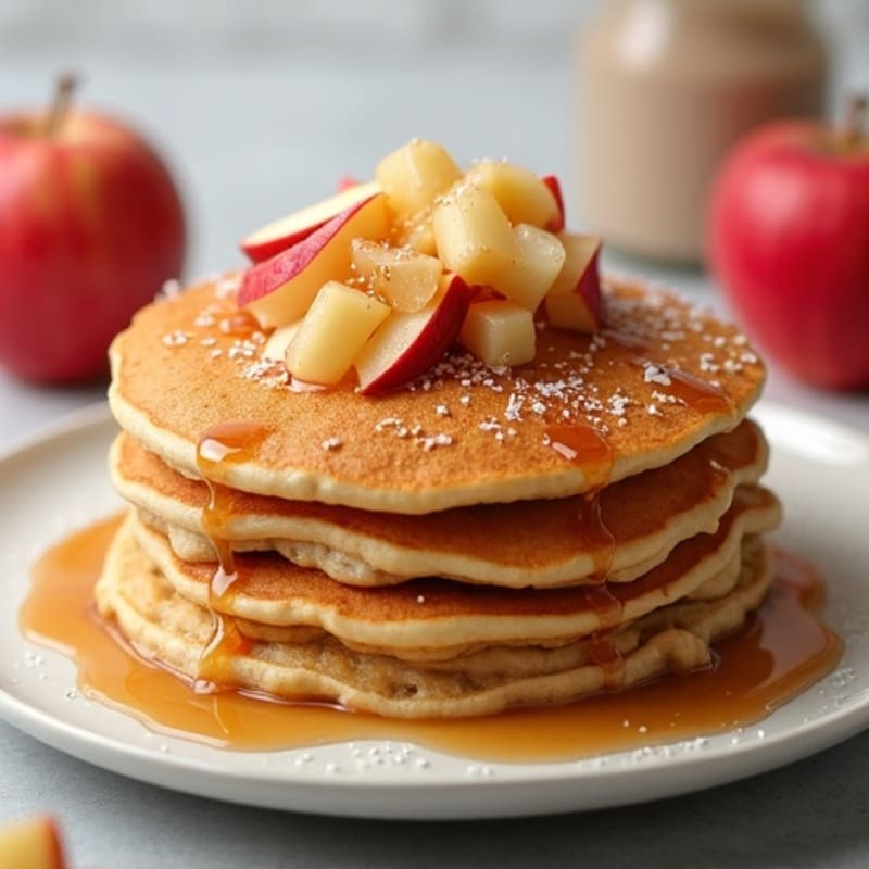 Healthy Apple Cinnamon Pancakes