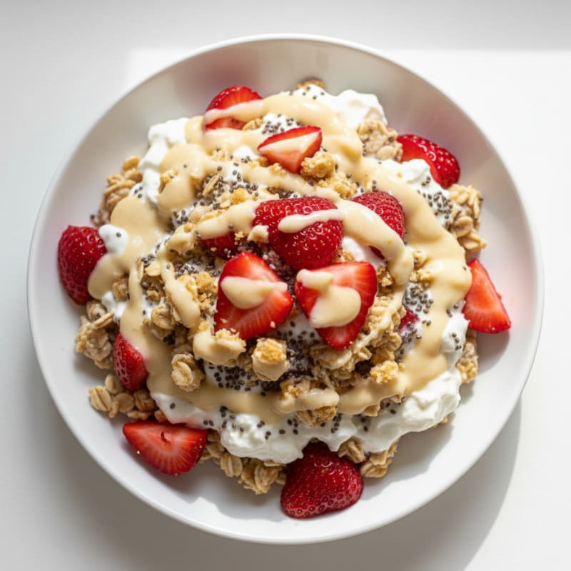 Strawberry Shortcake Overnight Oats