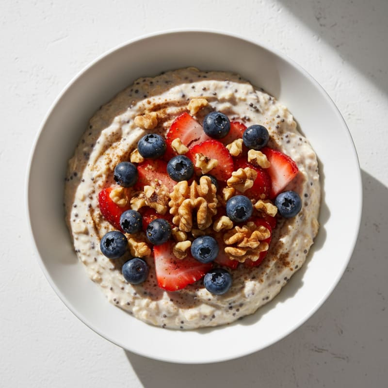 Overnight Bircher Muesli with Berries