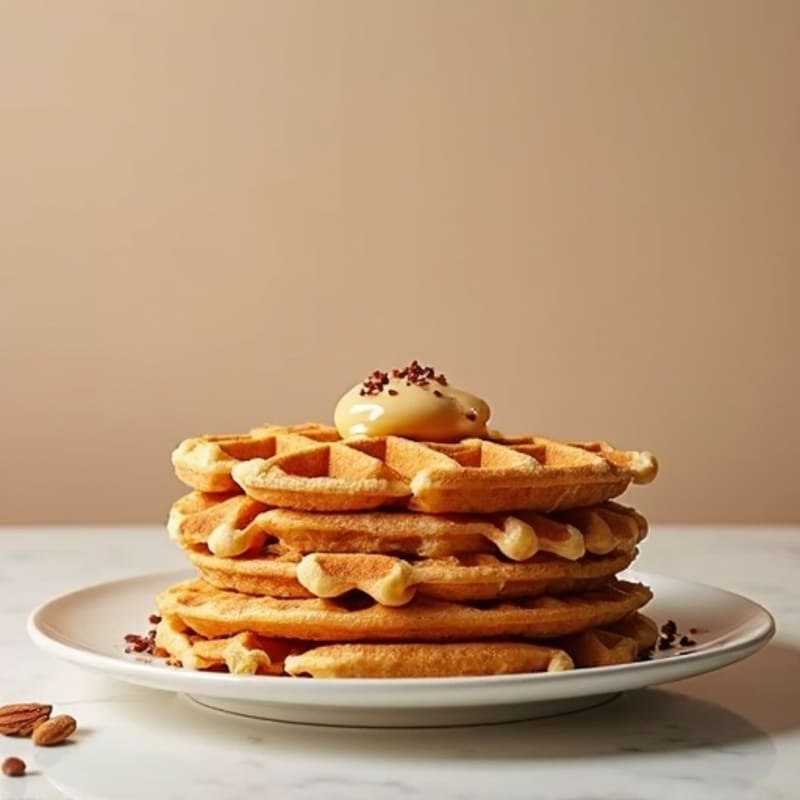 Crispy Protein-Packed Almond Flour Waffles