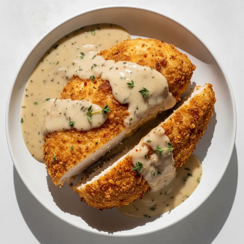 Buttermilk Fried Chicken with Creamy Gravy