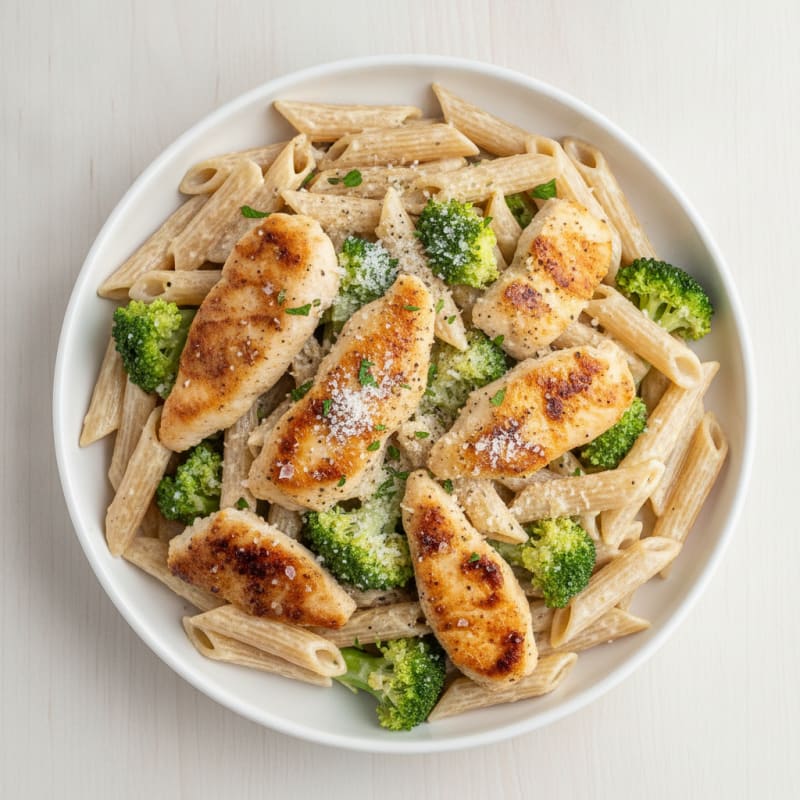 Garlic Parmesan Chicken Alfredo Pasta