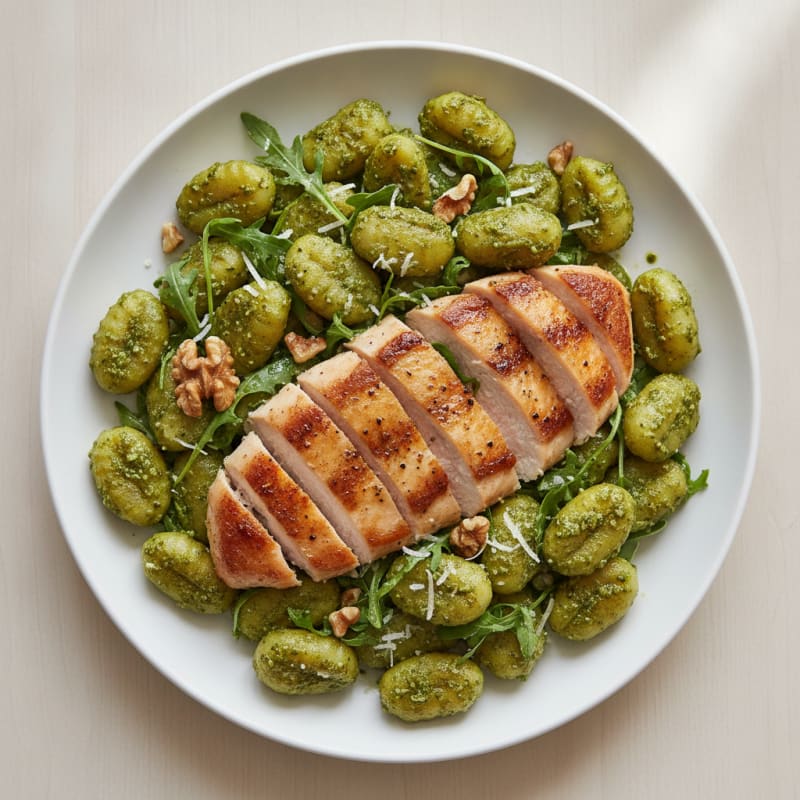 Gnocchi with Arugula Pesto