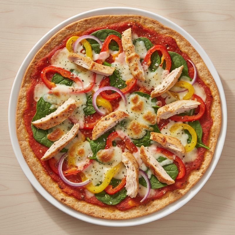 Chicken and Vegetable Pizza
