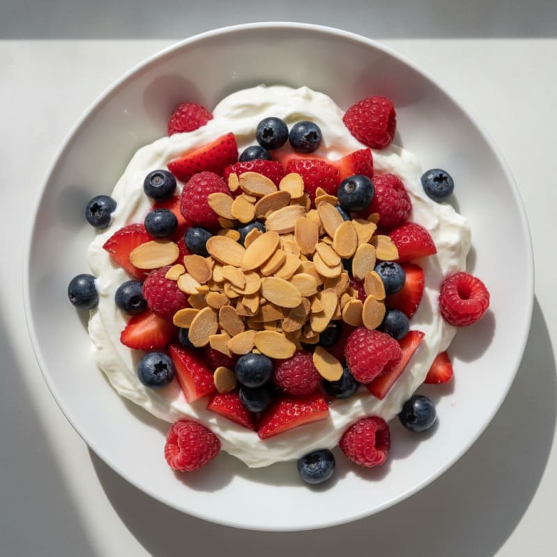 Creamy Greek Yogurt Protein Parfait with Mixed Berries