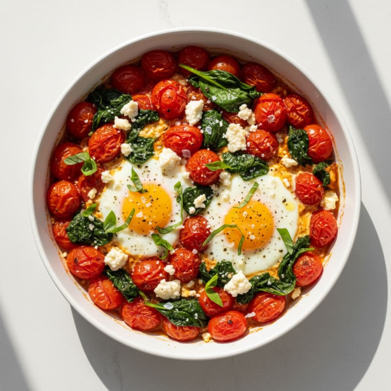 Baked Eggs with Roasted Tomatoes