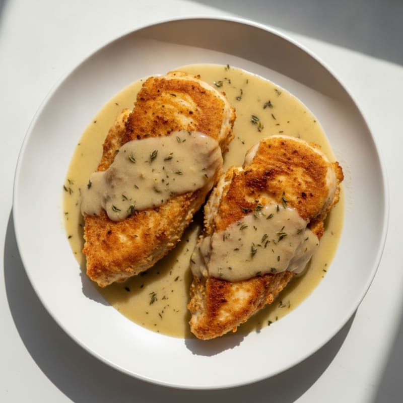 Buttermilk Fried Chicken with Creamy Gravy
