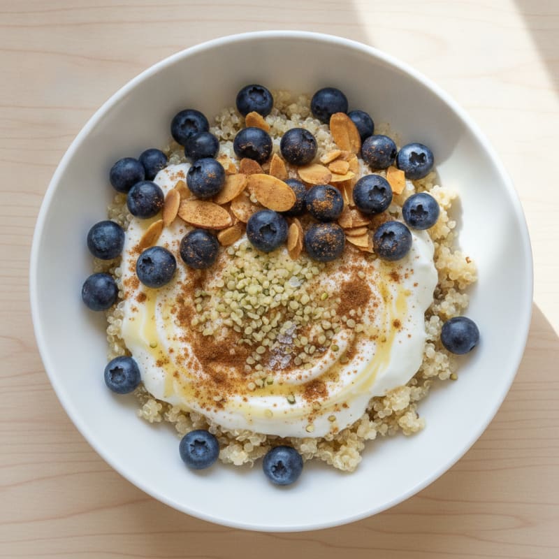 Quinoa Power Bowl with Berries and Nuts