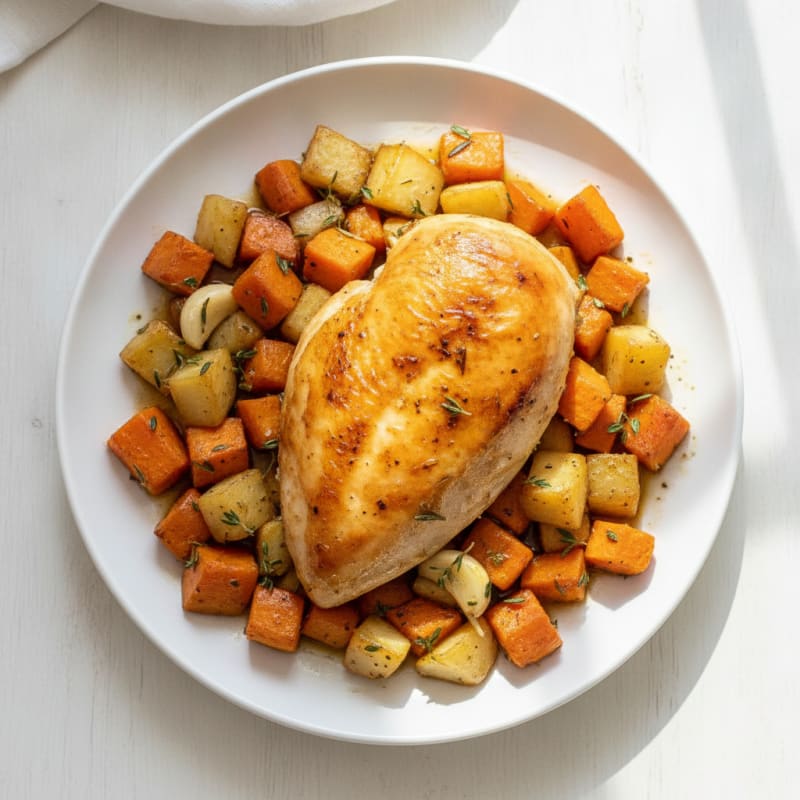Herb-Roasted Chicken with Root Vegetables