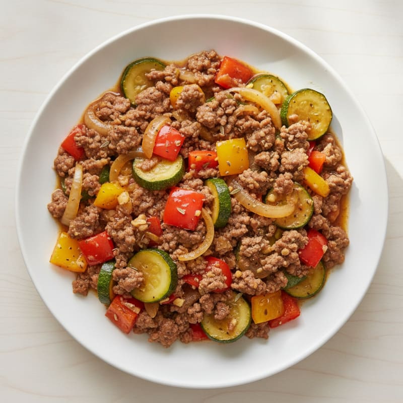 Ground Beef and Vegetable Skillet