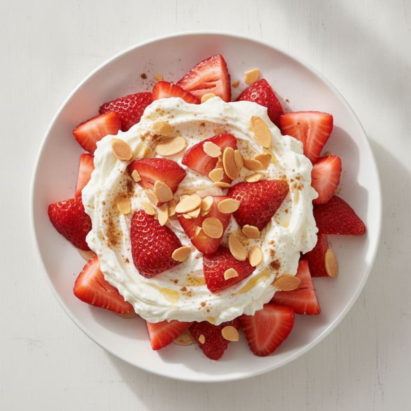 High-Protein Strawberries and Cream