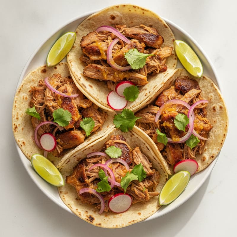 Slow-Cooked Pork Carnitas Tacos