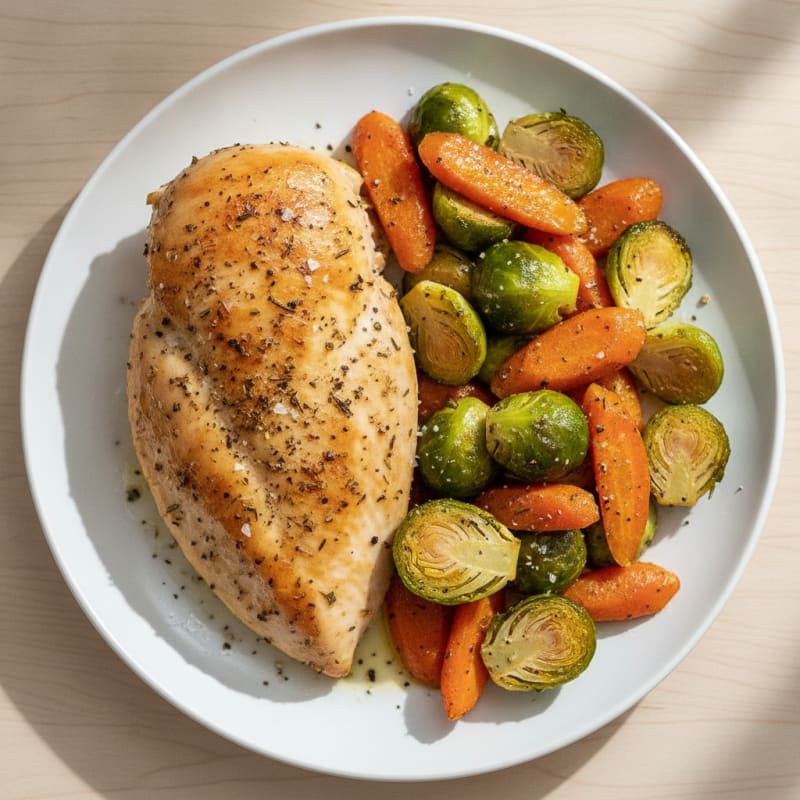 Herb-Roasted Chicken with Roasted Vegetables