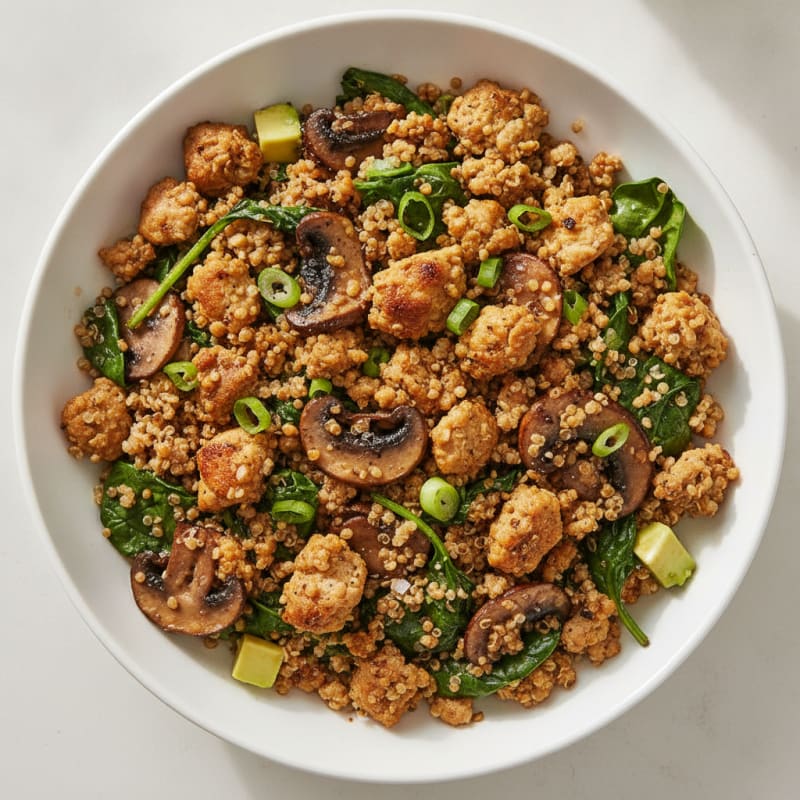 Turkey and Mushroom Power Bowl