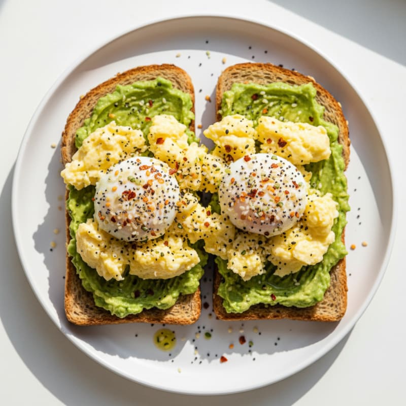 Golden Avocado Toast with Zesty Everything Seasoning