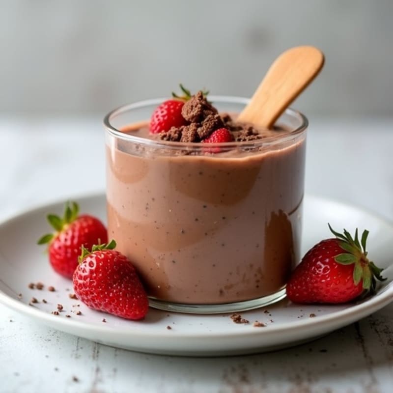 Silky Chocolate Protein Pudding with Greek Yogurt