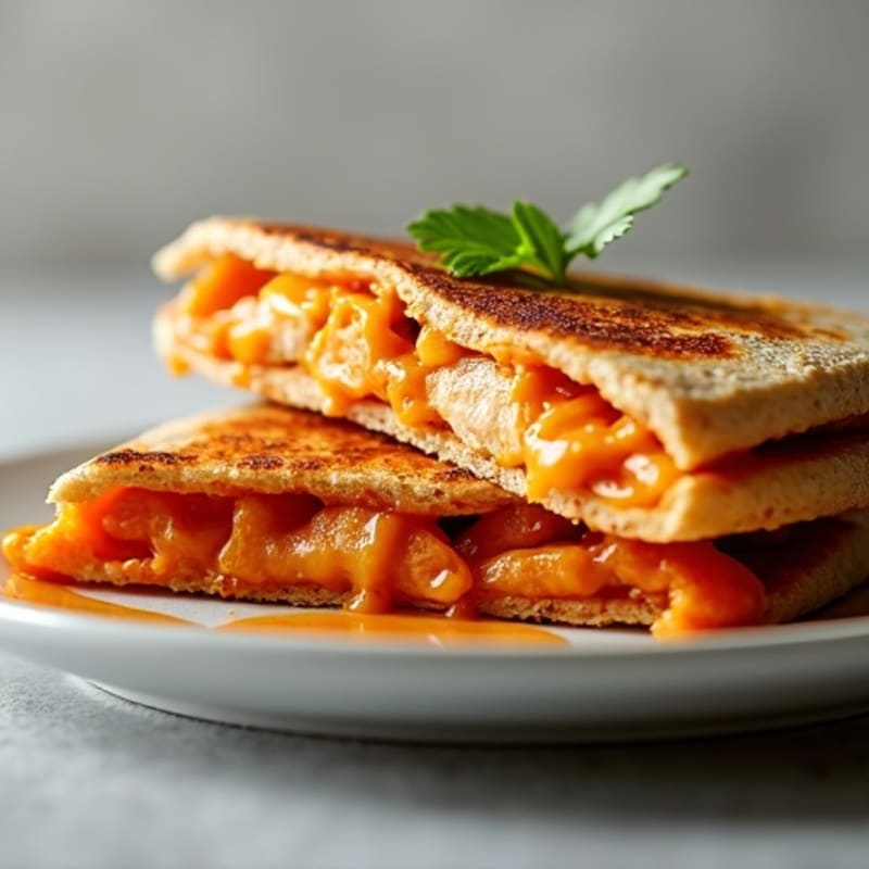 Grilled BBQ Chicken Sweet Potato Quesadilla