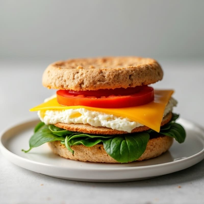 Protein-Packed Egg White and Turkey Breakfast Sandwich