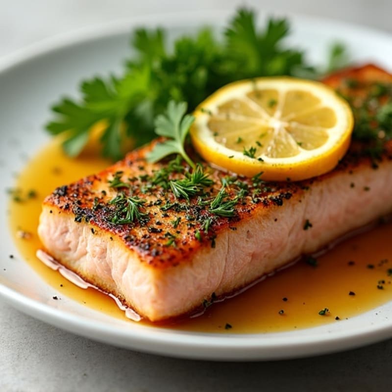 Herb-Crusted Seared Tuna with Citrus Glaze