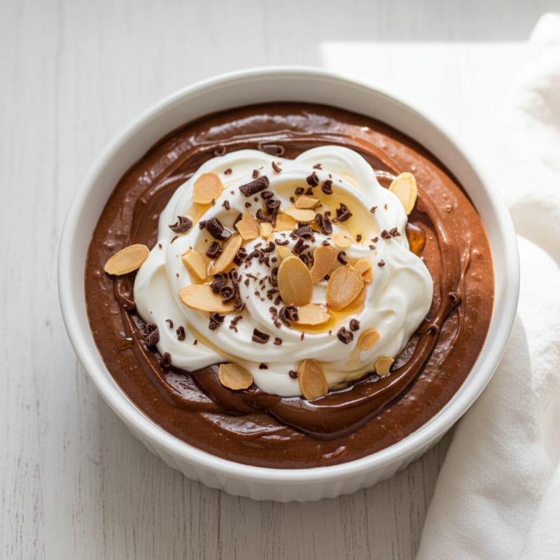 Silky Chocolate Protein Pudding with Greek Yogurt