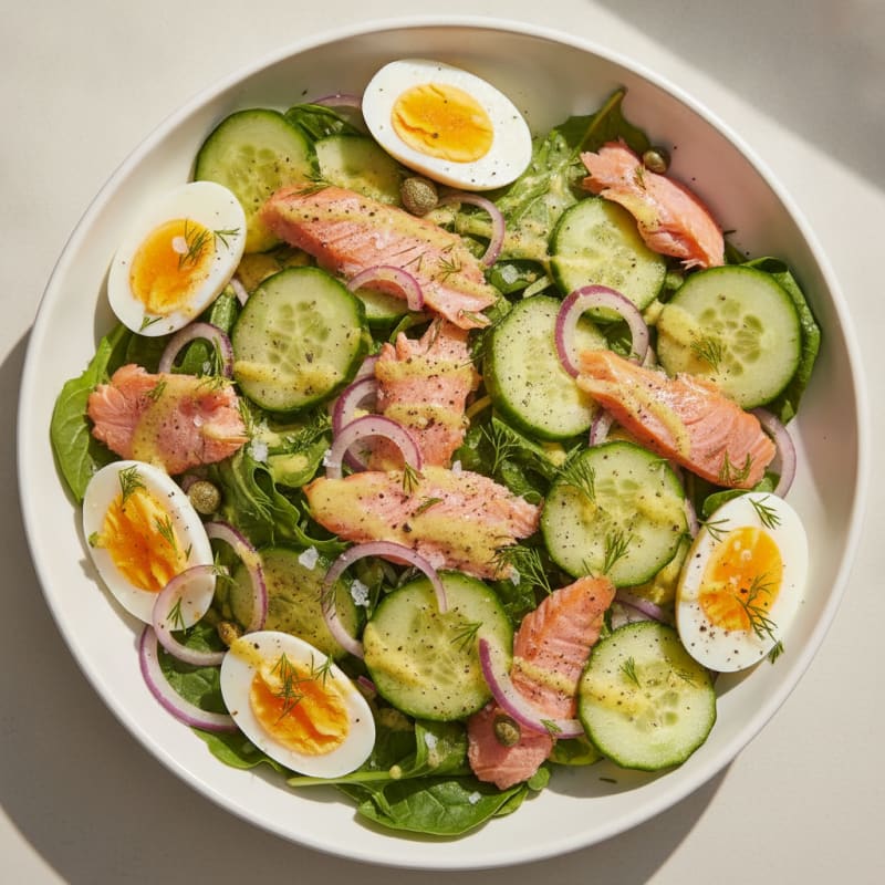 Smoked Salmon and Dill Salad