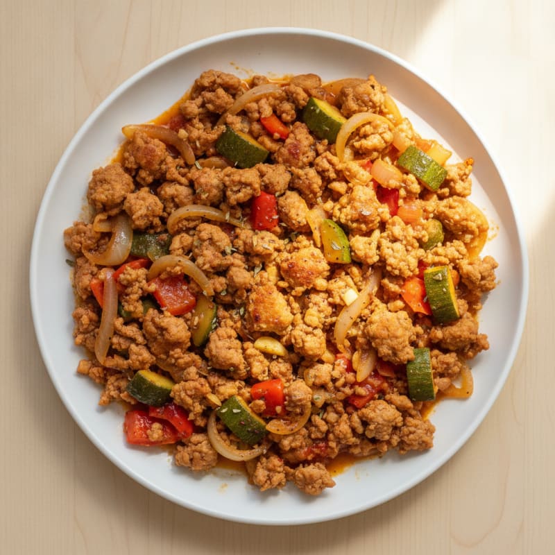 Ground Turkey and Vegetable Skillet