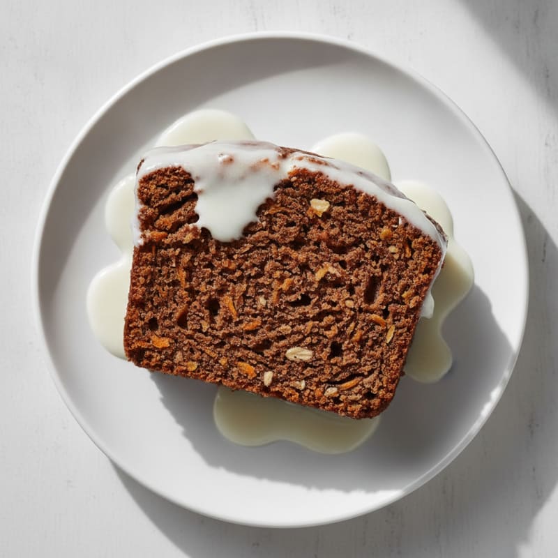 Chocolate Carrot Cake with Coconut Glaze