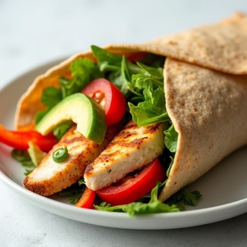 Grilled Chicken and Fresh Veggie Wrap
