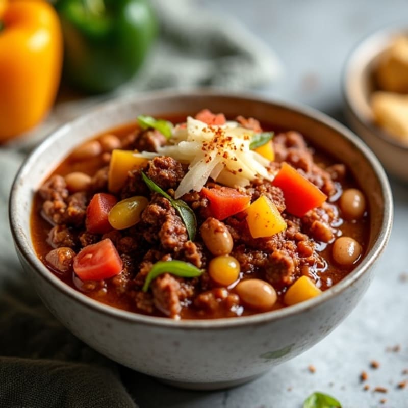 Hearty Slow Cooker Beef Chili