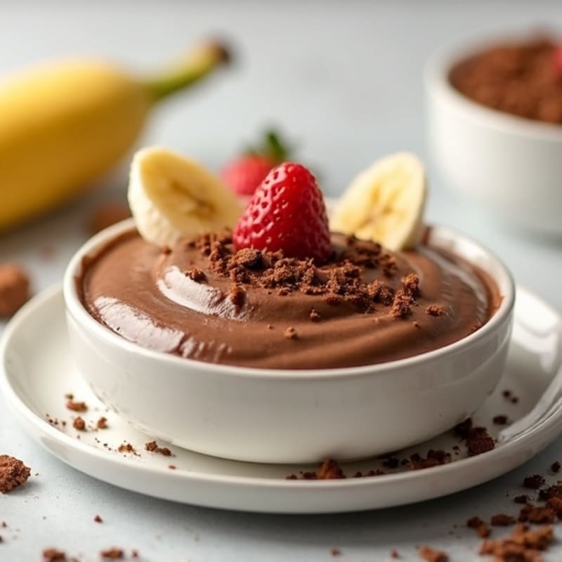 Silky Chocolate Protein Pudding with Greek Yogurt