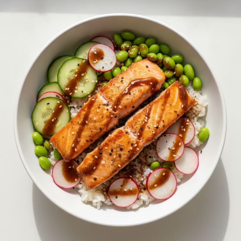 Salmon Sushi Rice Bowl