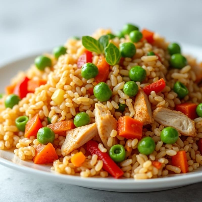 Healthy Chicken Fried Rice with Loaded Vegetables