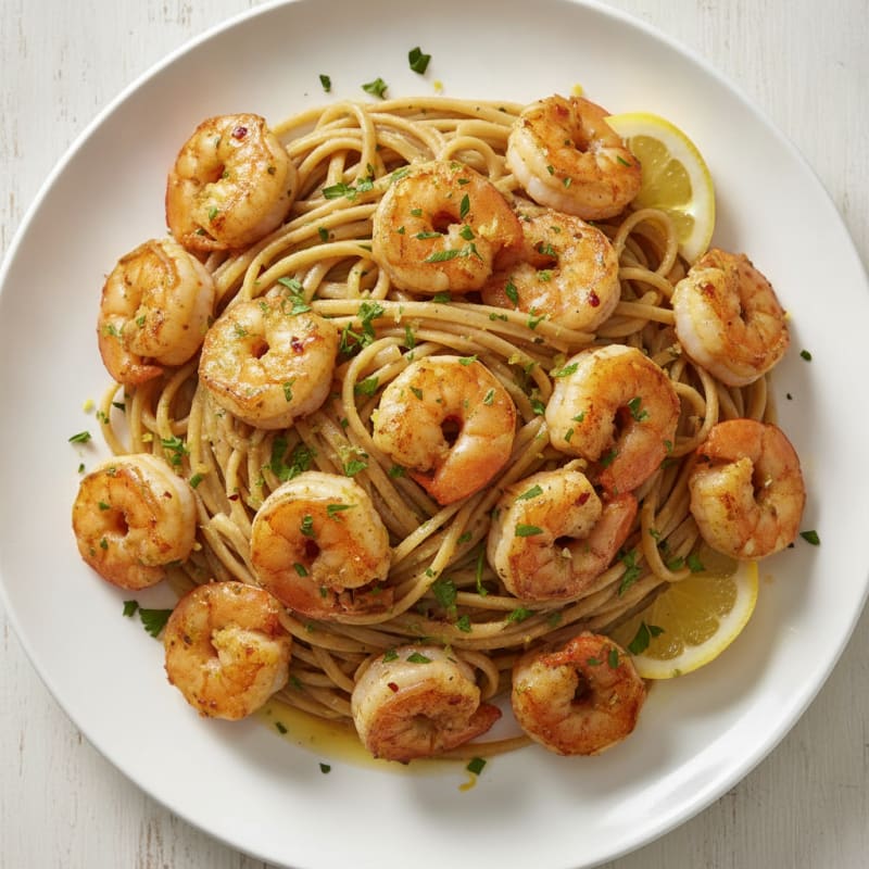 Speedy Shrimp Scampi with Linguine