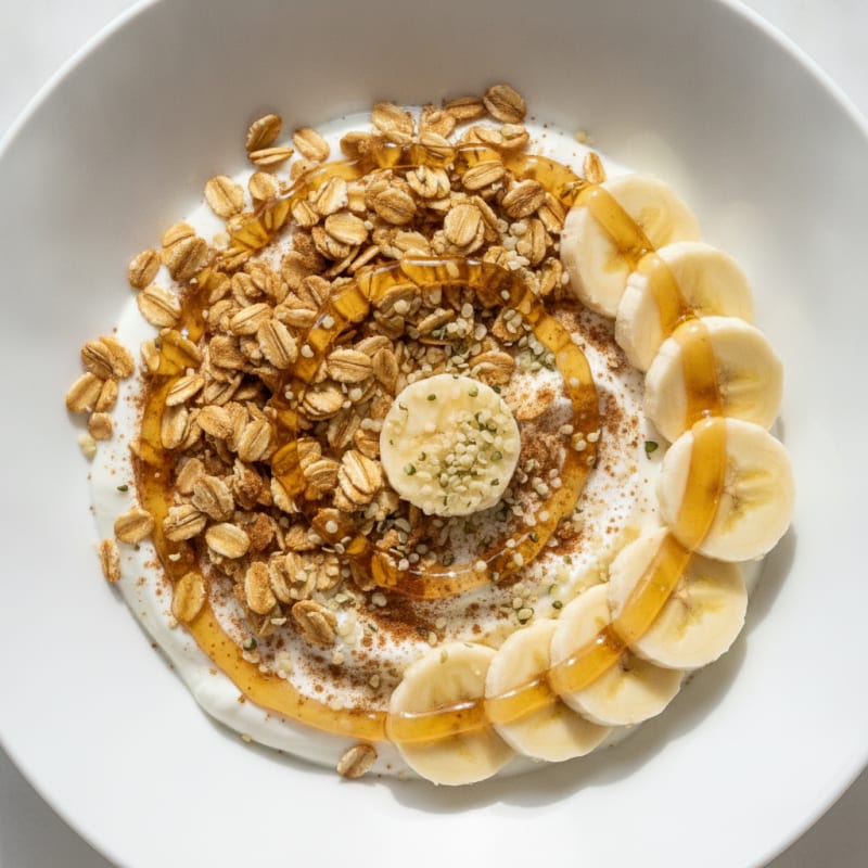 Greek Yogurt Bowl with Oats and Banana