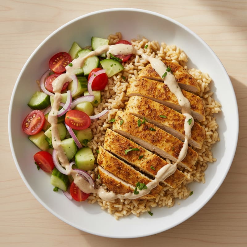Chicken Shawarma Rice Bowl