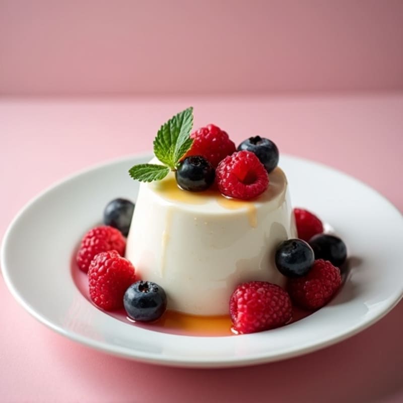 Silky Greek Yogurt Protein Mousse with Mixed Berries